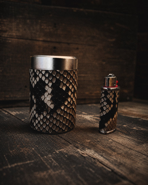 Diamondback Python Stash Jar & Mini Lighter Case Sleeve